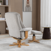 Sardinia Recliner Chair & Footstool in Greige
